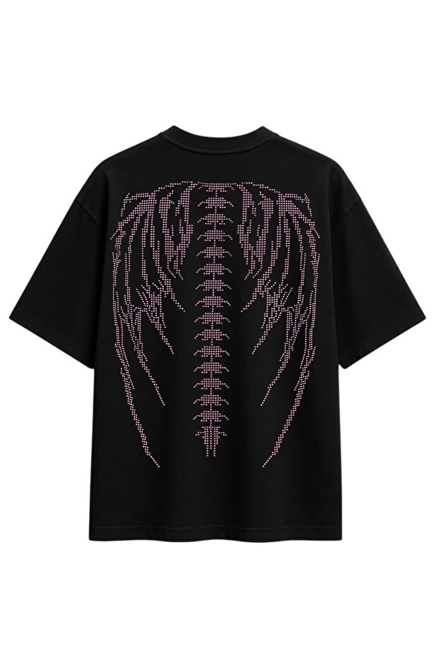 Stoned Winged Oversize Premium T-Shirt
