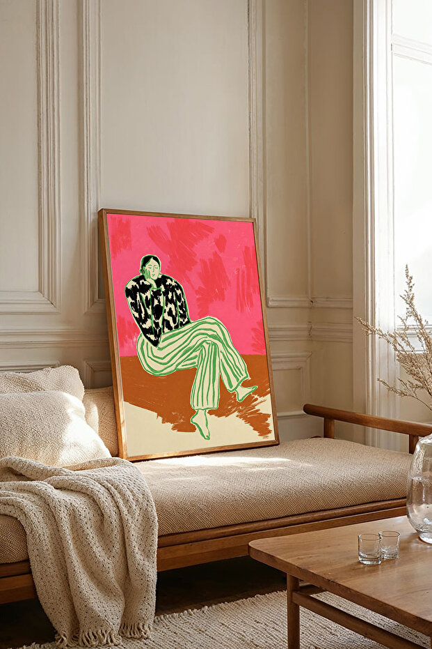 One Piece Wooden Framed Painting Tk3886