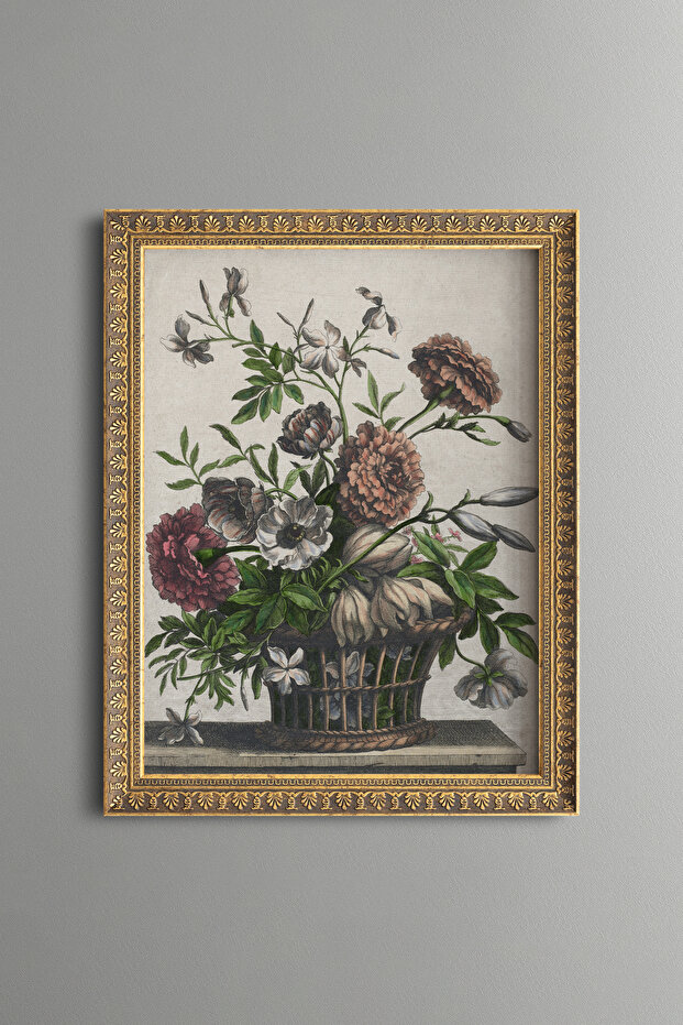 Velvet Flowers - Vintage Patterned Painting - Fine Model