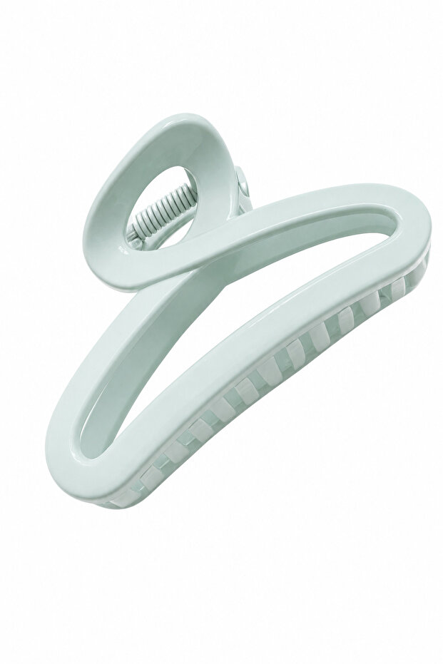 Modern Design Light Blue Matte Hair Clip Stylish and Convenient Claw Clip for Women