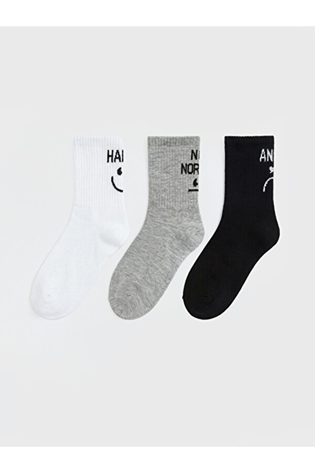 Shining Store Presents Glittering Choices Printed Women's Sock Socks 3-Pack