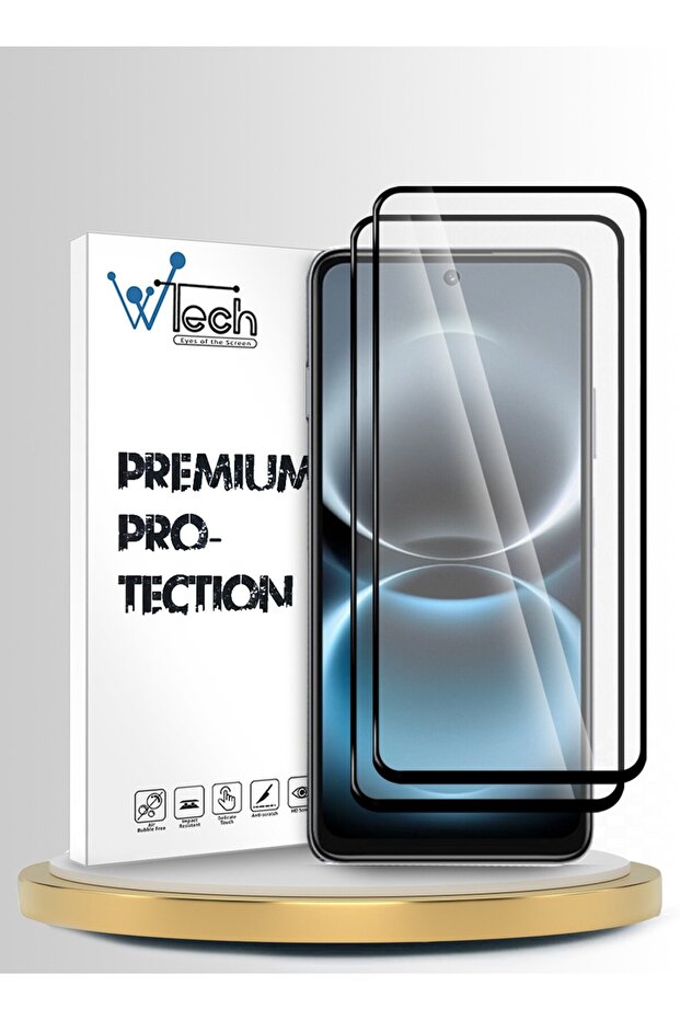Huawei Nova Y74 4G 2026 Premium E2E Series Full Glue Full Cover Tempered Glass 2 Pack Clear/Black