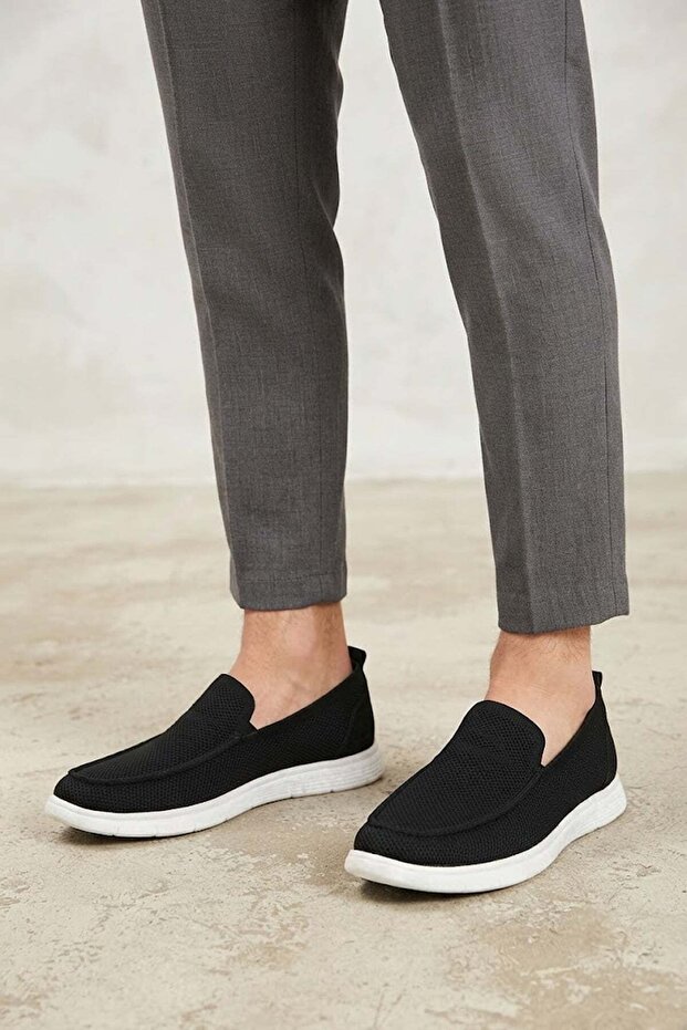 Elit Asbnck2422 Men's Casual Shoes Black - White
