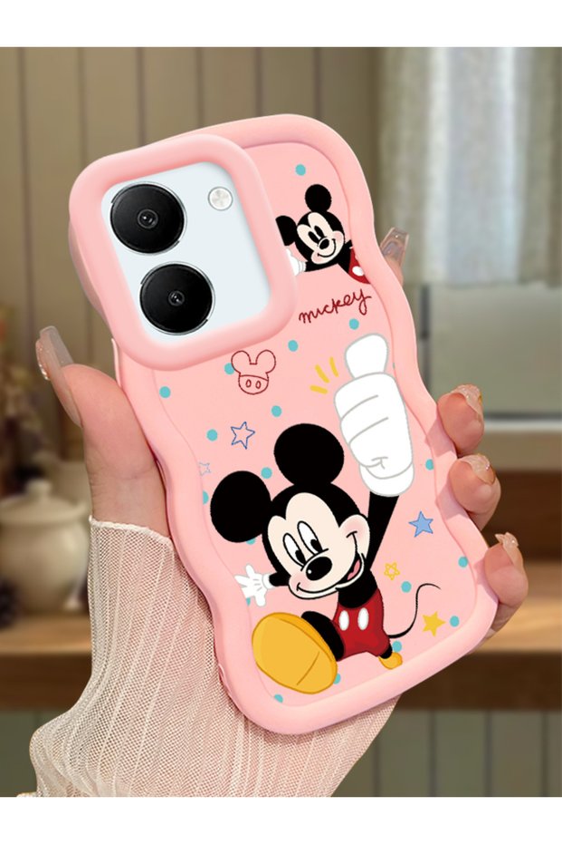 Vivo Y36 4g Compatible Case Camera Protective Pink Silicone Couple Phone Case Cute Pattern