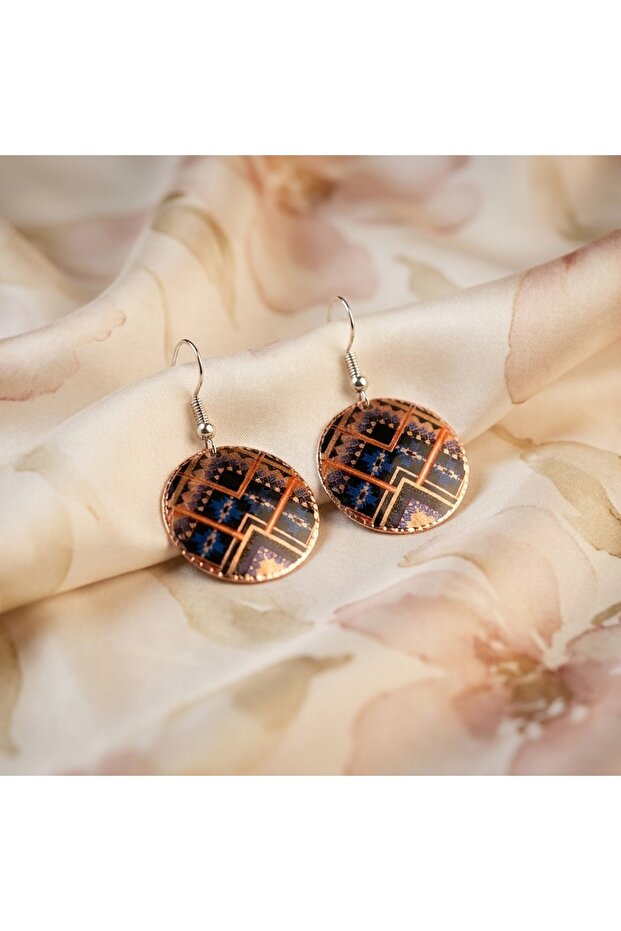 New Series 1242 Bijouterie Earrings 100% Handmade Copper