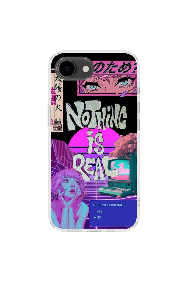 iPhone 16E Compatible Printed Transparent Phone Case | Collection: Neondream District