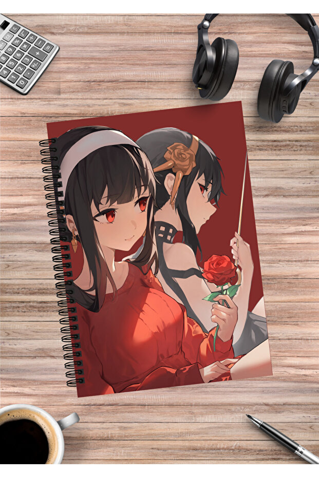 Spy X Family Anya Yor Loid Forger Anime Spiral Notebook A5 (50 Sheets)
