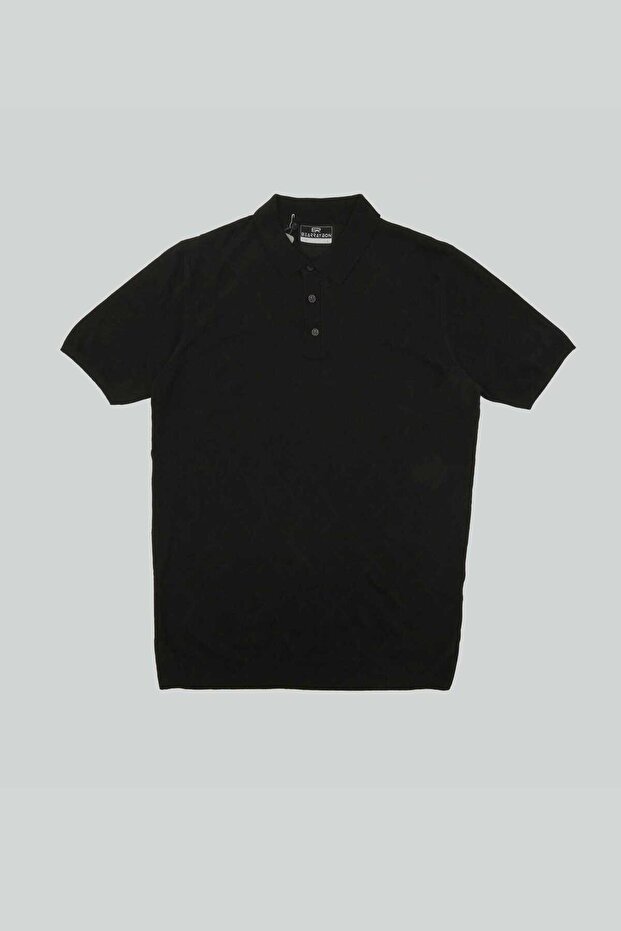 Men's Knitwear Half-Zip Polo Collar T-Shirt