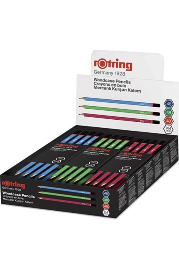 Coral Pencils 144-Piece Set Blue Single Size