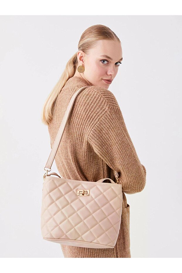 Lcw Accessories Beige Leather Look Women's Shoulder Bag