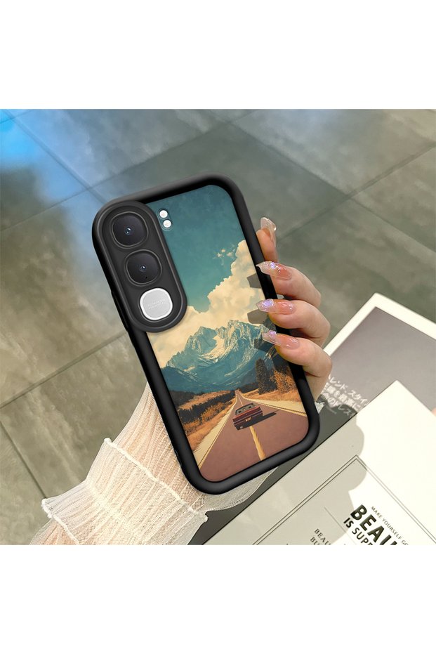Vivo Y31/Y21D Compatible Black Silicone Case Shockproof with Camera Protection