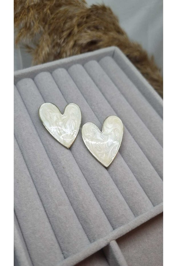 Ocean Wave Heart Earrings (Blue Black Pink Green White)