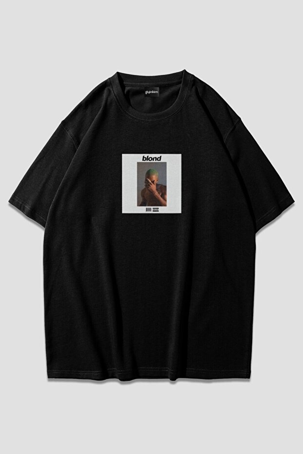 تي شيرت Frank Ocean Blond أسود كبير الحجم