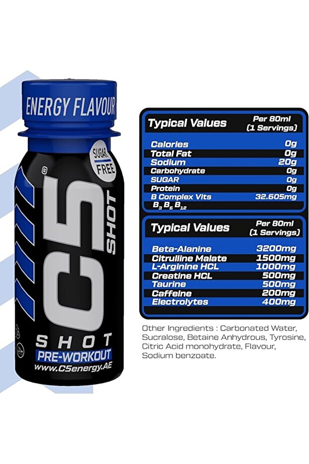 PRE-WORKOUT SHOT ENERGY 80ML:6896