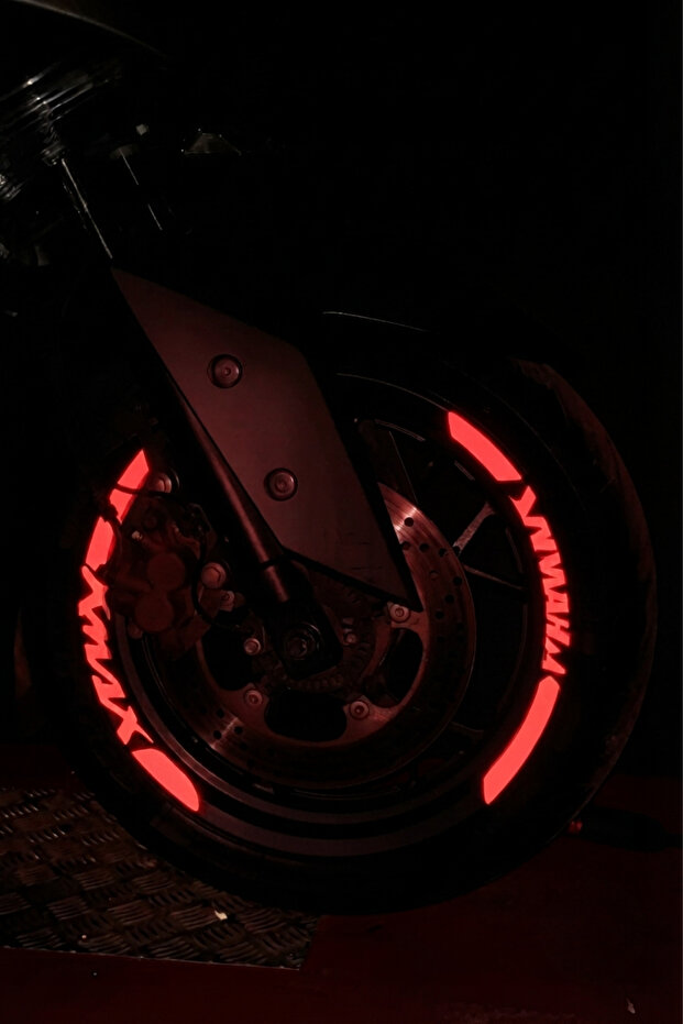 Ultra-Reflective 8-Piece Wheel Strip Sticker Set for Yamaha Xmax (2 Wheels Is Enough)
