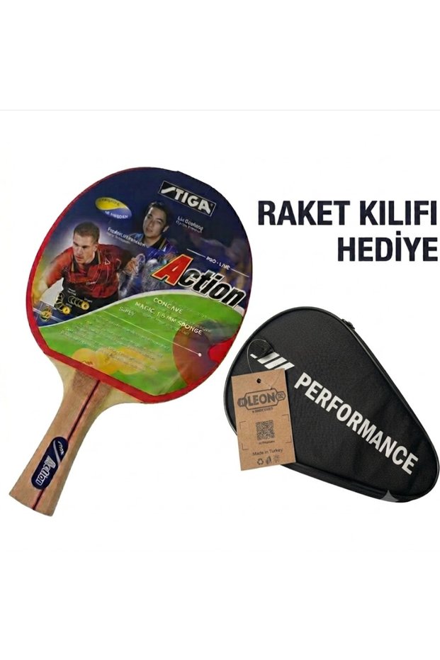 Action Table Tennis Racket with Case