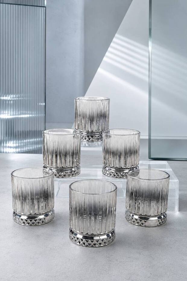 Elysia Series 6 Pieces Titanium Coated Luxury Glass Water Glasses – Dowry & Gift Set