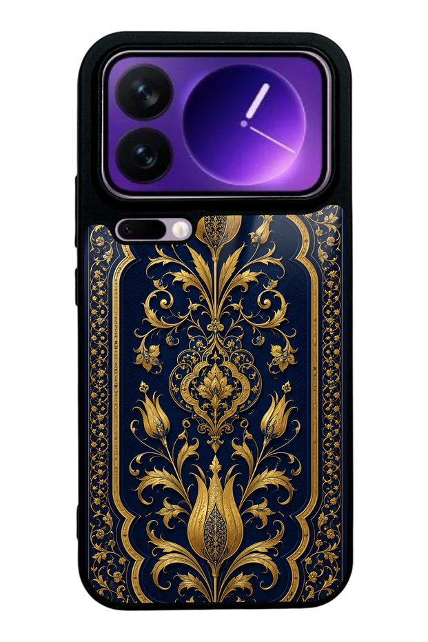 Xiaomi 17 Pro Max Sapphire Ottoman Gold Design Glossy Phone Case
