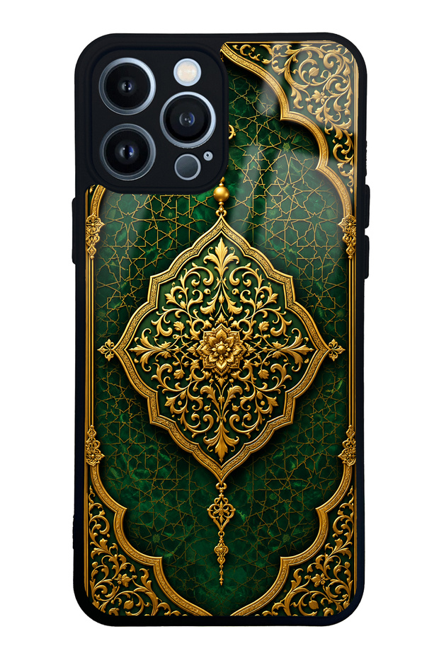 iPhone 13 Pro Max Emerald Ottoman Majesty Design Glossy Phone Case
