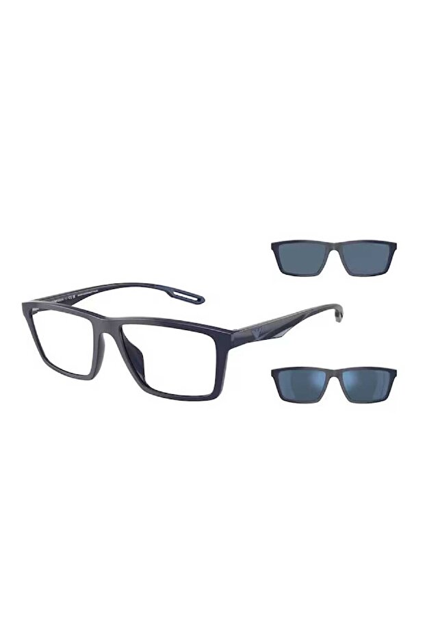 Men's Rectangular Sunglasses, Grey, 4189-U57591W-55