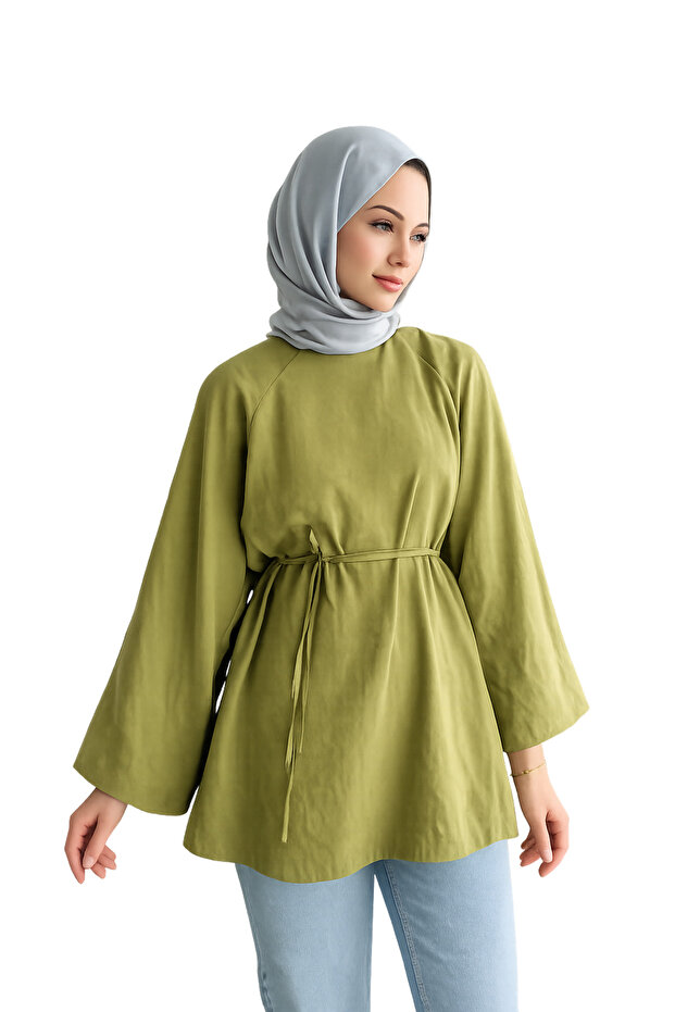 Women's Balloon Sleeve Lined Tunic