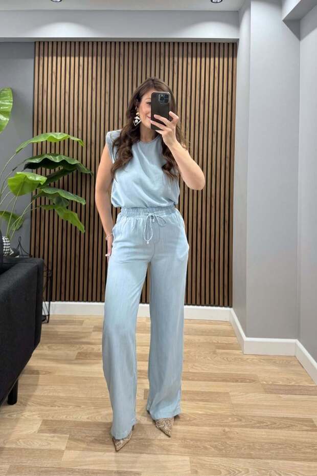 Azure Soft Double Set Blue