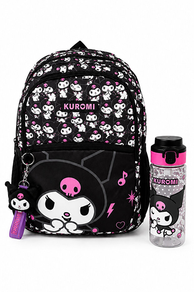 Licensed School Backpack and Water Bottle Set for Girls, Elementary and Middle School Daily School Bag 3156