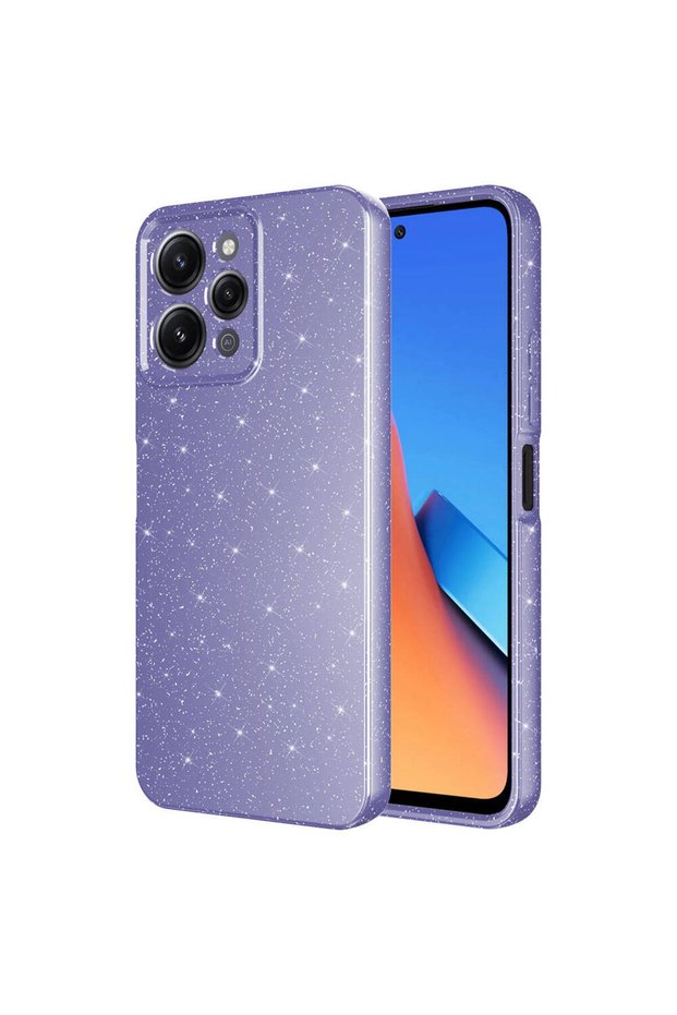 Xiaomi Redmi 12 Case Camera Protected Silvery Silicone Superior Protection Senk