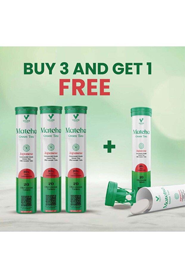 Japanese Matcha Green Tea, 20 Effervescent Tablets