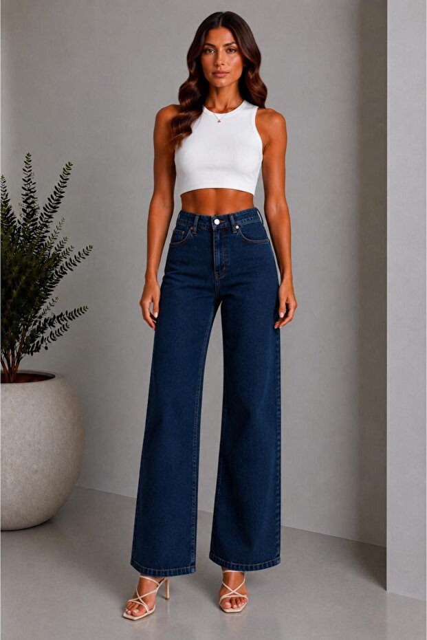 Bol Paça High Waist Comfortable Women's Jeans