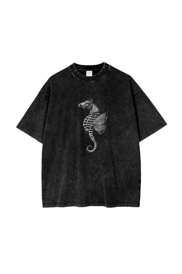 Unisex Colorful Oversize Printed T-Shirt Streetwear Comfortable Fit Daily Premium