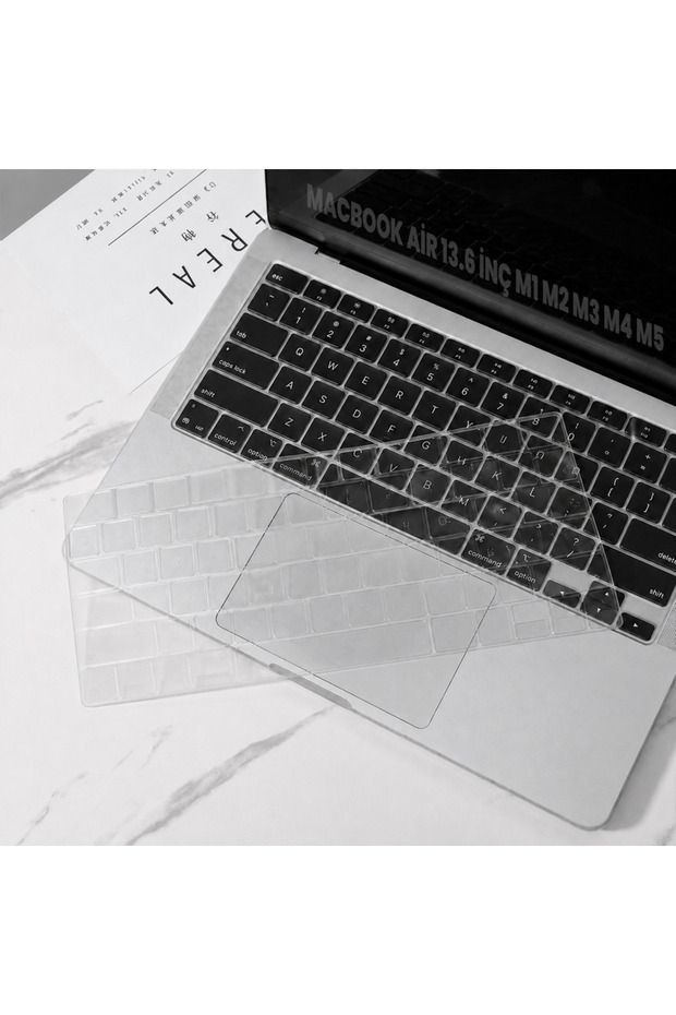 MacBook Air 13.6 Inch M2 M3 M4 M5 A2681 A3113 A3240 A3449 Compatible Transparent Turkish Q Keyboard Protector