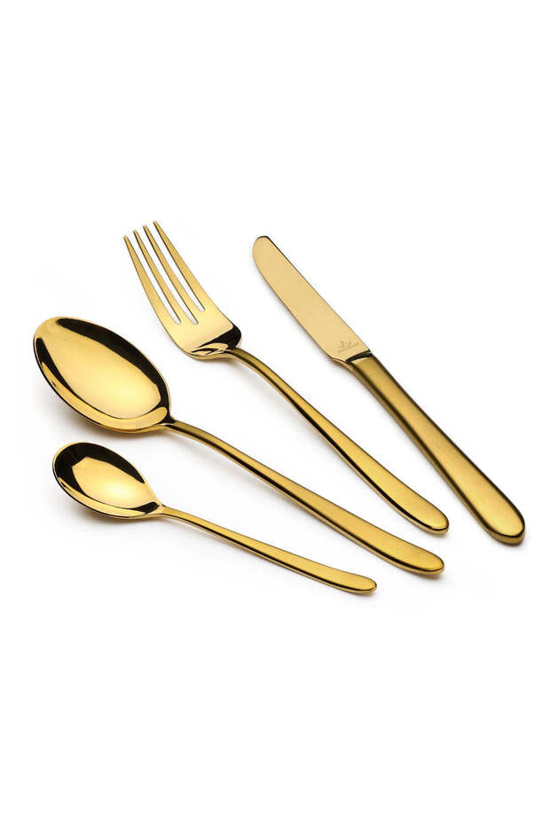 26-piece Gold Sunblast Cutlery Set