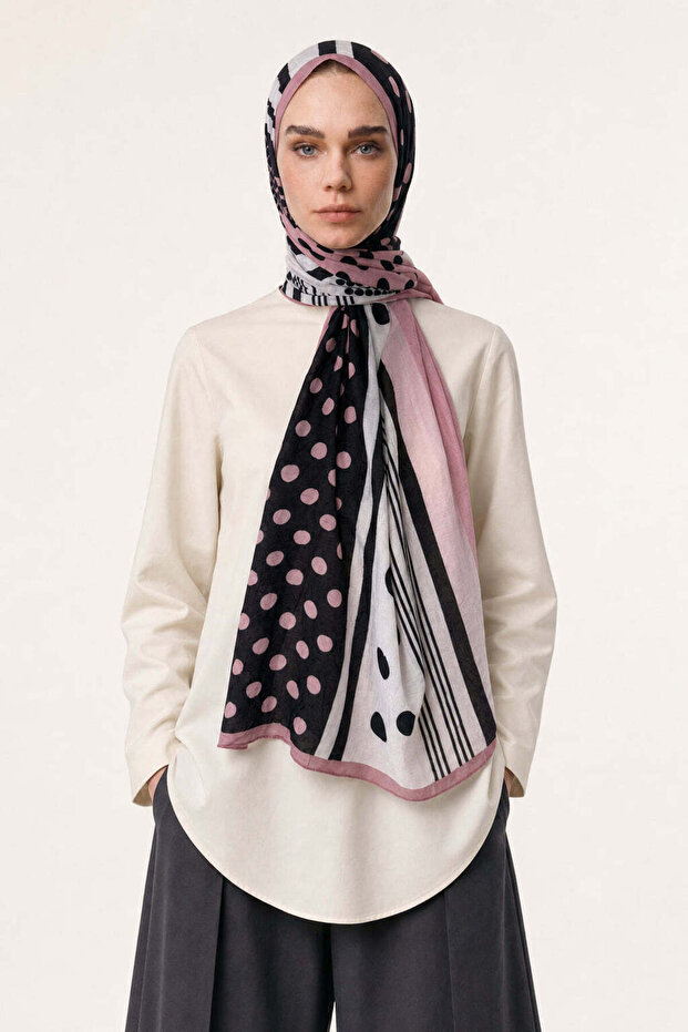 Polka Pattern Neo Crash Shawl