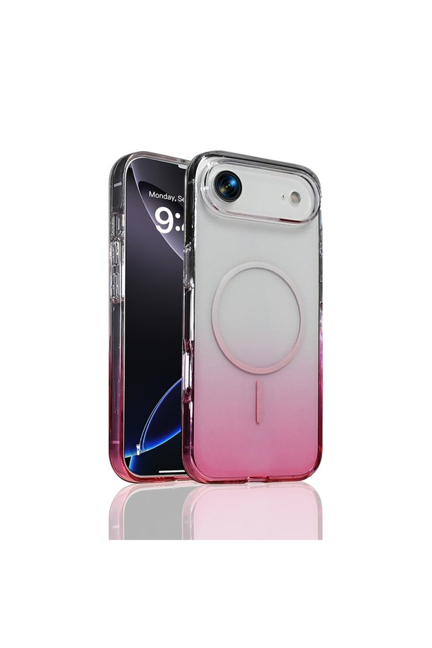 iPhone 17 Air Case Color Transition Magsafe Transparent Camera Raised Silicone Brsa