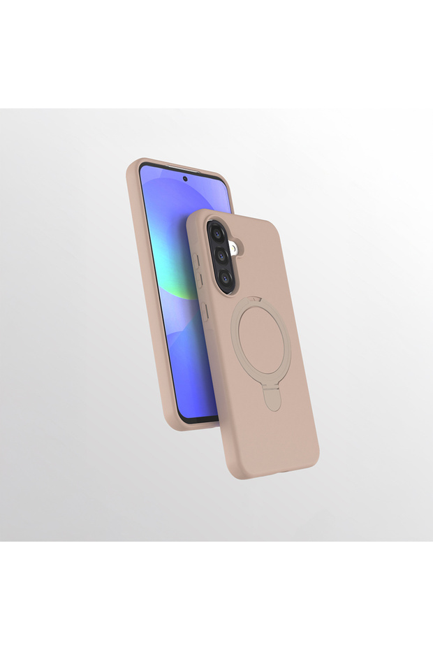 Galaxy A56 Case with 360 Degree Rotating Stand Magsafe Camera Lens Protection Silicone Omsy