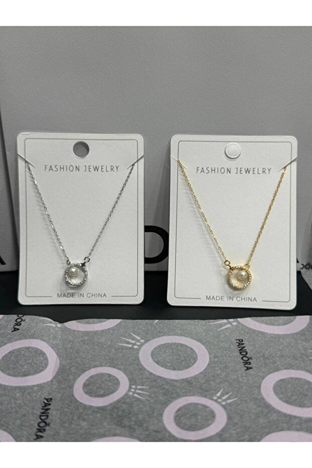 Elegant Design Necklace - Silver - Model 128