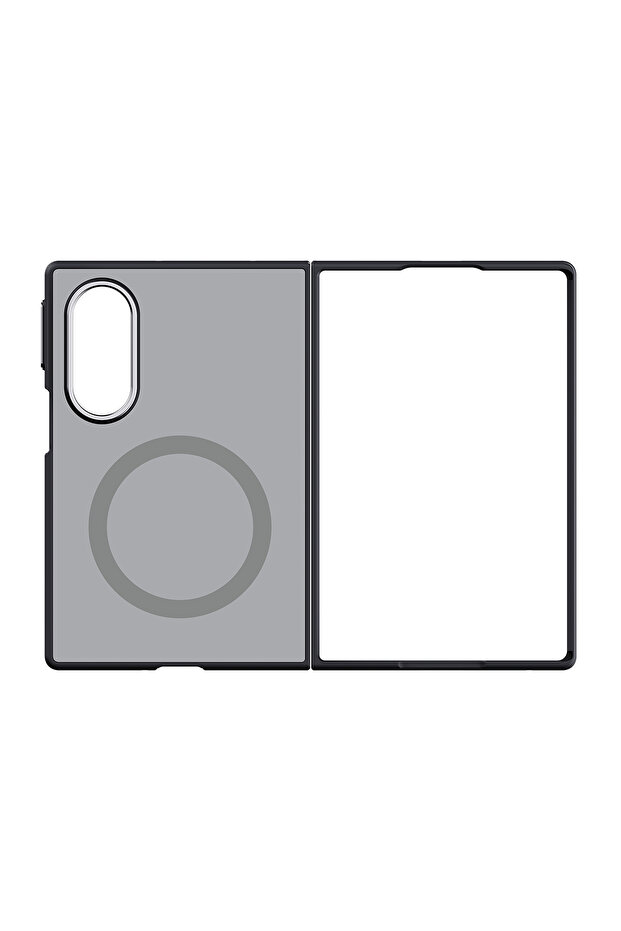 Galaxy Z Fold8 Mirrored Magnet Case - Silver