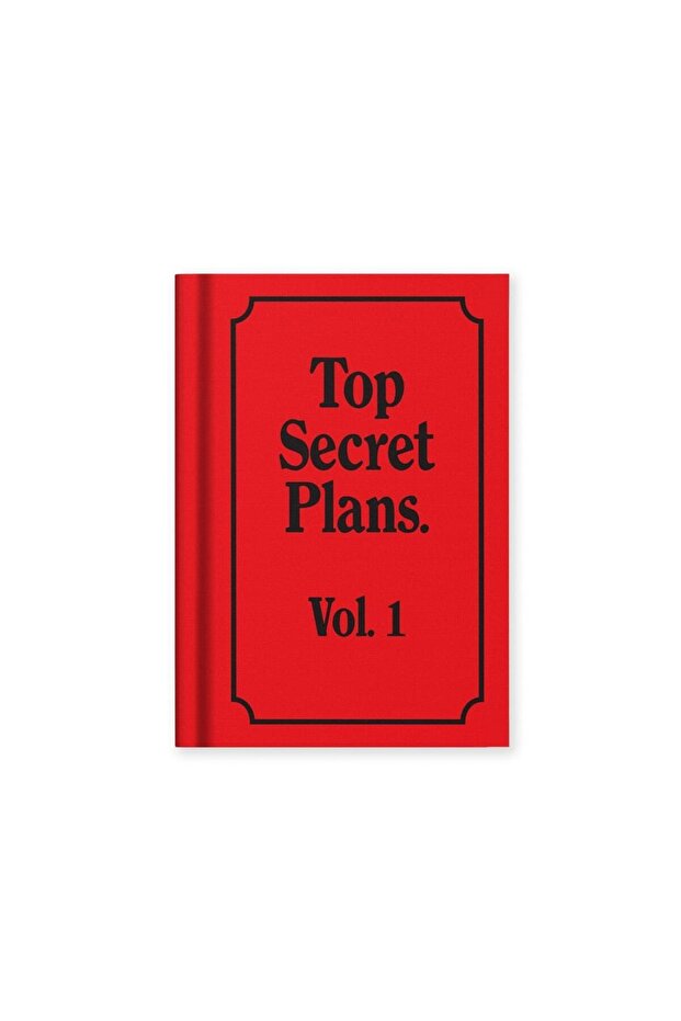 دفتر ملاحظات مخطط بغلاف صلب من القماش بتصميم A7، 112 صفحة، Top Secret Plans 13270