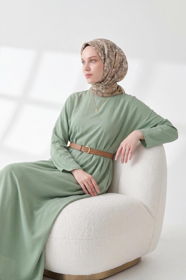 Soft Scarf Perla Khaki 90X90