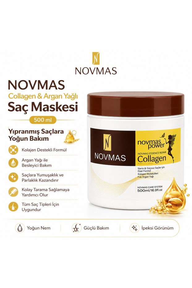 Collagen and Argan Oil Hair Mask 500 ml