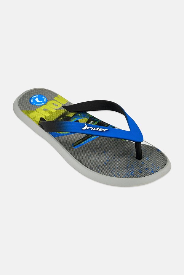 Men Brand Logo Slip On Slippers, Multicolor