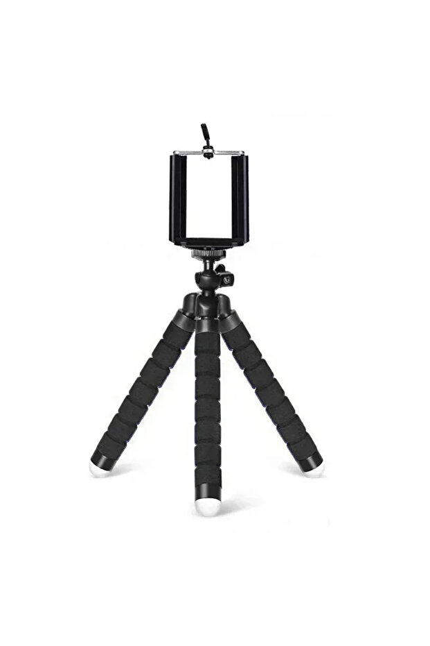 Black Tripods Tripod For Phone Mobile Camera Holder Clip Smartphone Monopod Tripe Stand Sponge Octop