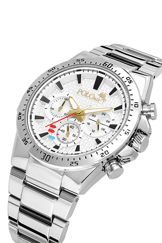Classic Men's Wristwatch Silver Gold Color Pl-7091E6X