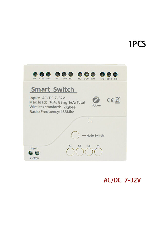 4CH 7-32V Zigbee 1/2/4CH 3.0 Gateway 12V 24V AC DC RF Smart Switch WIFI Remote Control 433 10A Switc