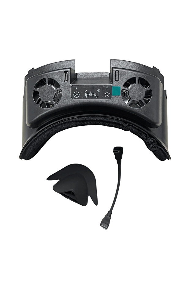 VODOOL Black Face Cover with Cooling Fan Facial Interface Radiator with RGB Light with Anti-Leakage