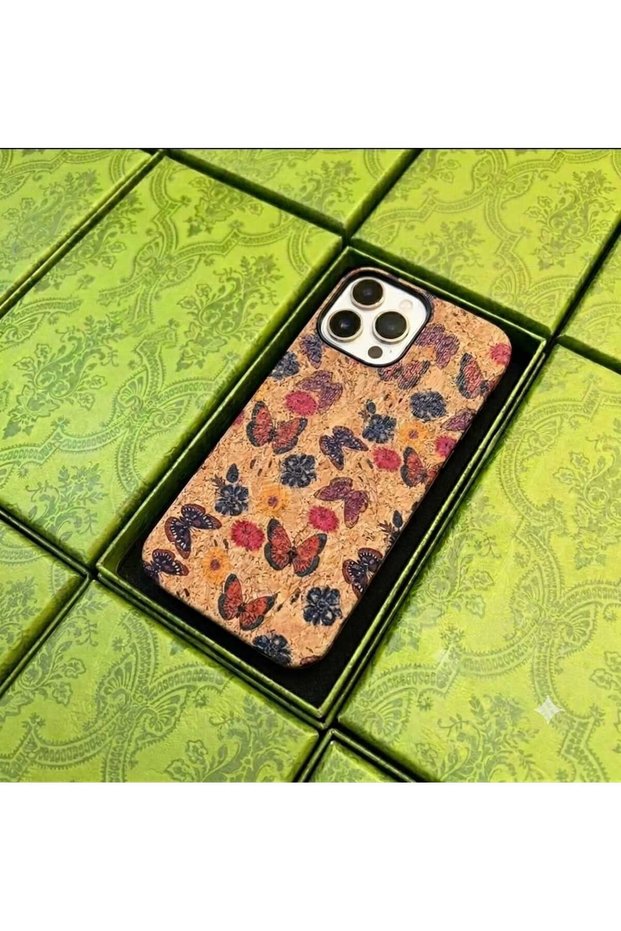 iPhone 16 Pro Compatible Natural Cork Textured Launch Premium Phone Case