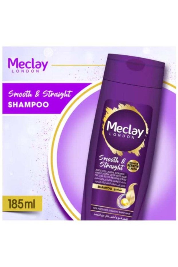 Smooth & Straight Shampoo 185ml – Sulfate-Free Formula with Keratin & Silk Protein for Smooth, Straight, Frizz-Free Hair | Gentle Daily Hair Care for All Hair Types