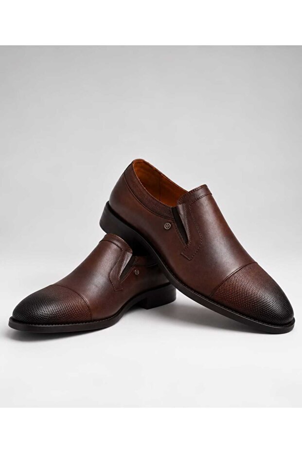Brown Genuine Leather Neolite Sole Classic Men's Shoes 66851