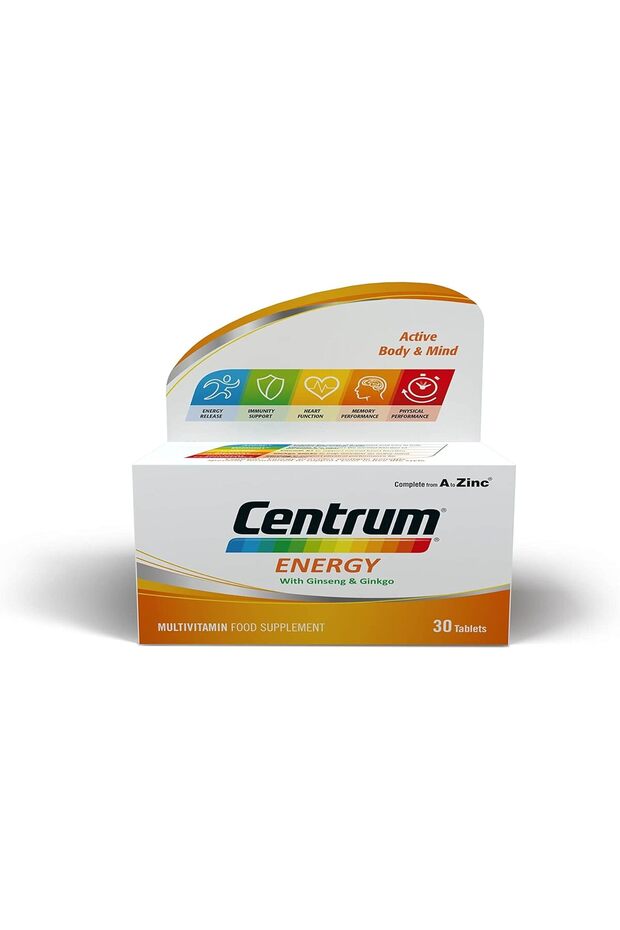 Energy, 30 Tablets, Multivitamin With Ginseng And Gingko Biloba
